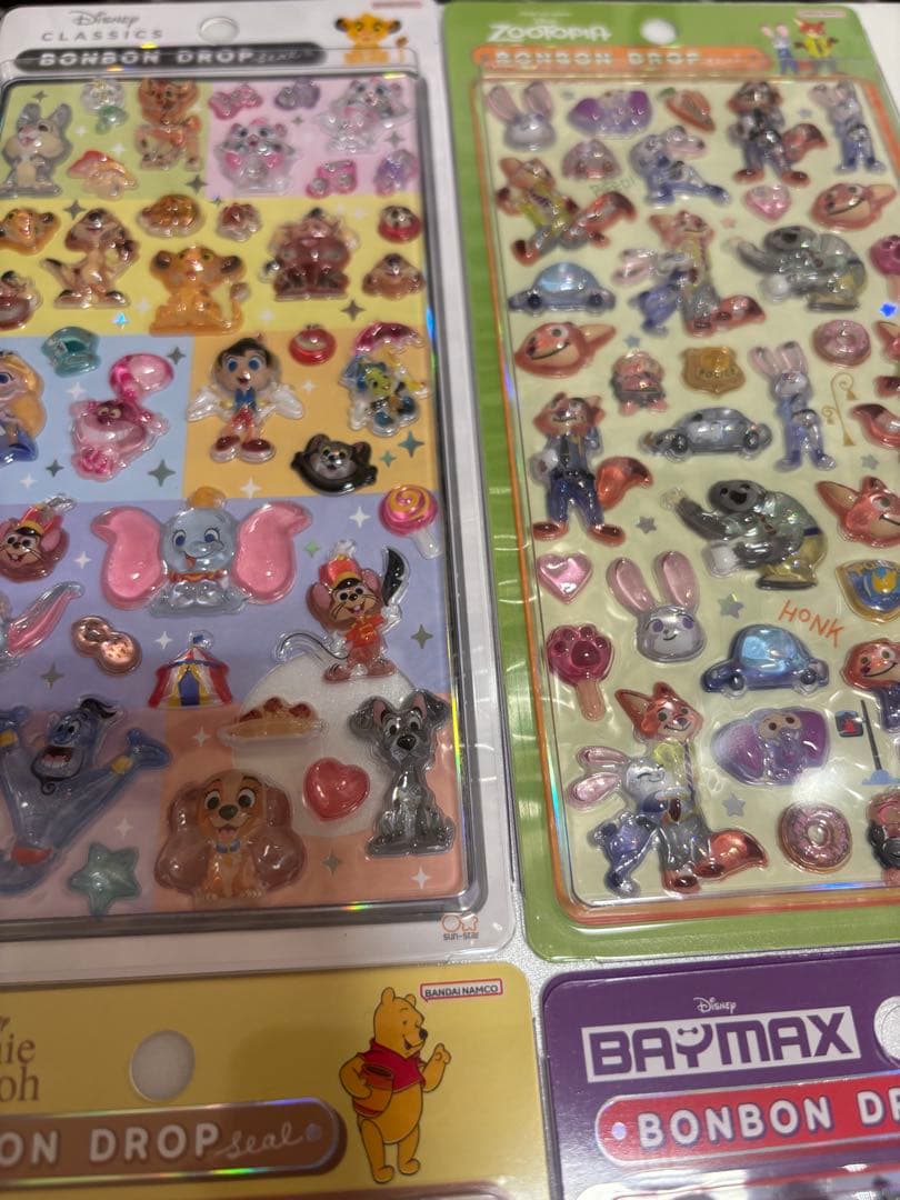【公式】 ディズニー ボンボンドロップシール 第2弾 全種