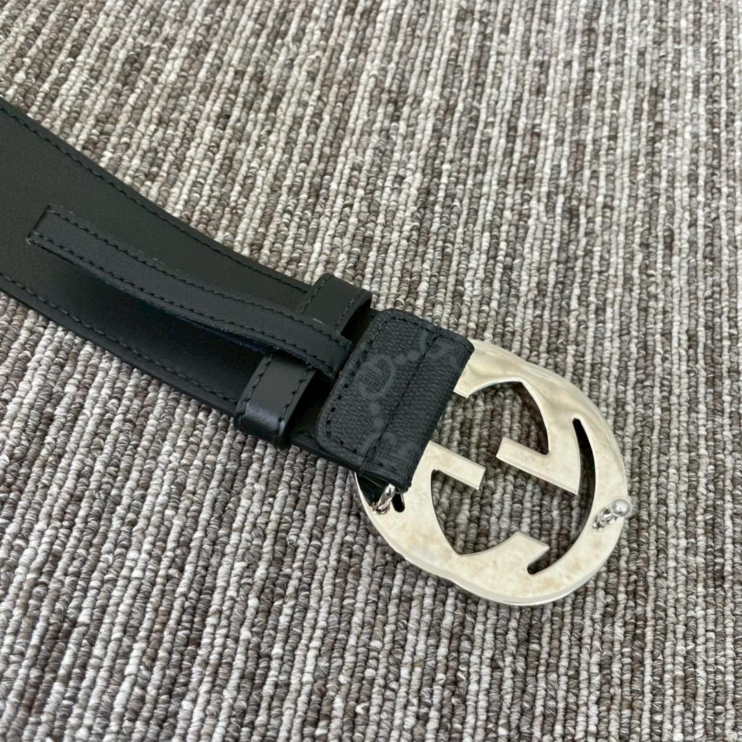 美品　GUCCI　グッチ　GGスプリット　インターロッキング　ベルト