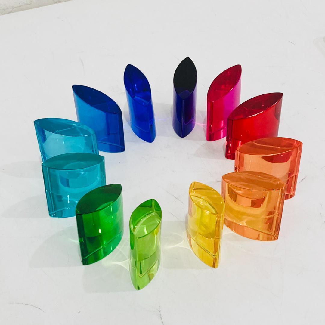 CARORE GLASS カローレ カラーグラスセット キレイデザイン学 鑑定