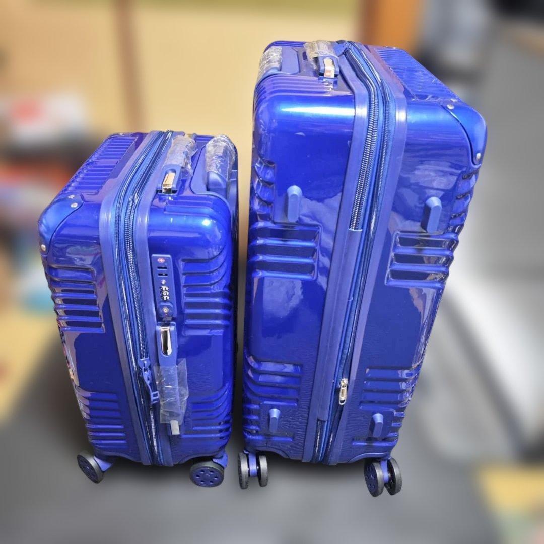 新品 スーツケース 3点セット ネイビー 拡張機能付き TSAロック搭載