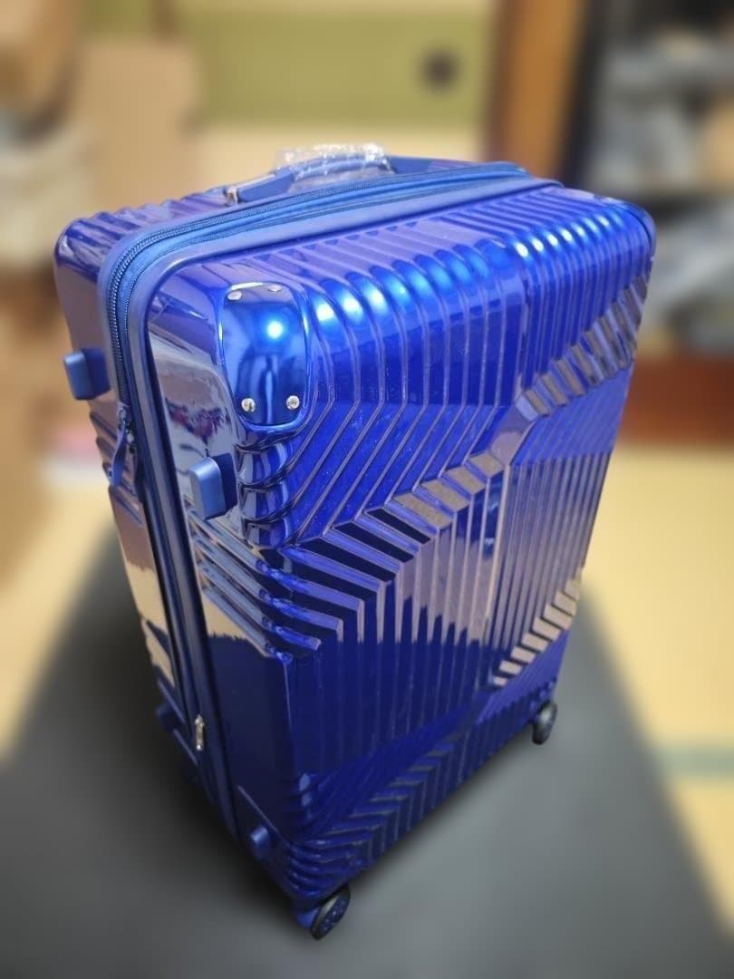 新品 スーツケース 3点セット ネイビー 拡張機能付き TSAロック搭載