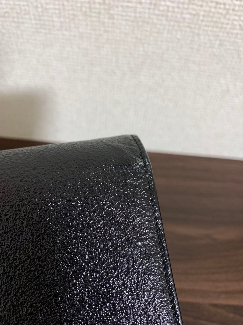 サンローランパリ レザー ロングウォレット 長財布 ブラック 414567