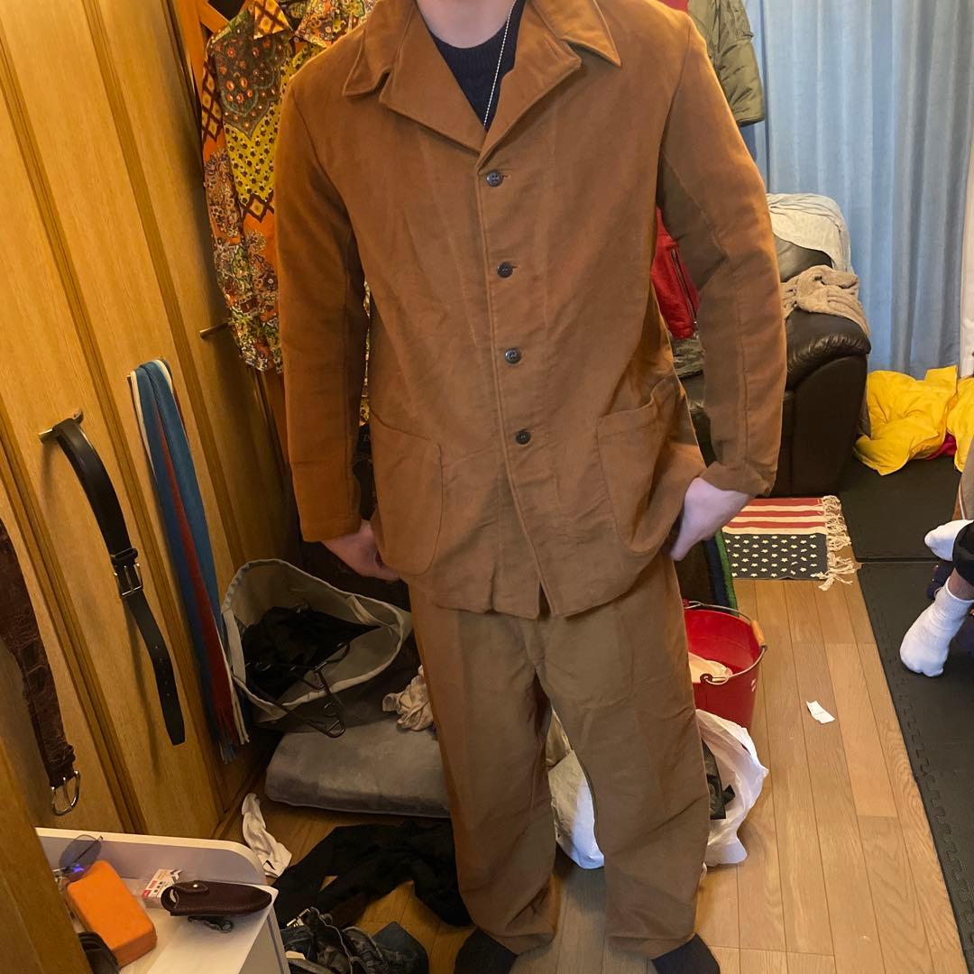 【デッドストック】イタリア軍60s ホスピタルジャケットコートセットアップ