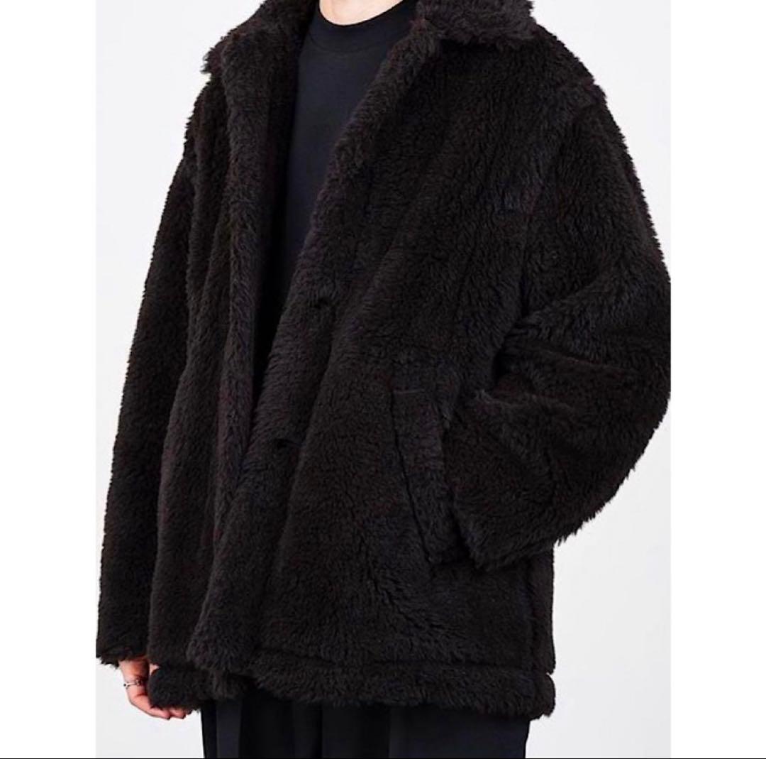 限定★良品MARKAWAREマーカウェア22AWアルパカテディベアハーフコート