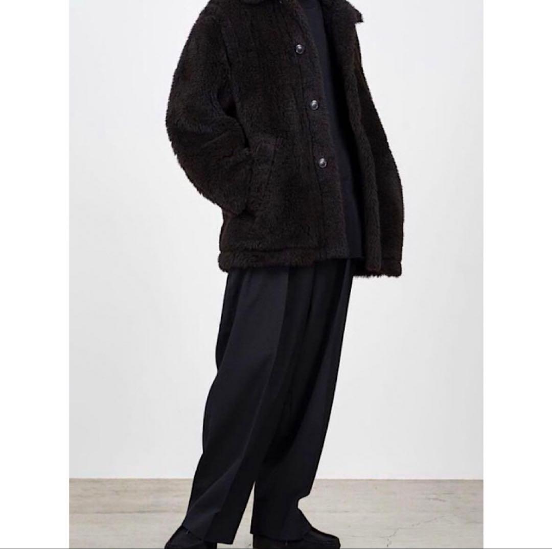 限定★良品MARKAWAREマーカウェア22AWアルパカテディベアハーフコート