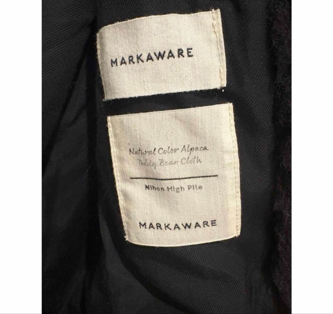 限定★良品MARKAWAREマーカウェア22AWアルパカテディベアハーフコート
