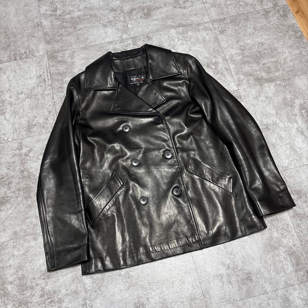 90s vintage agnès b. leather blouson