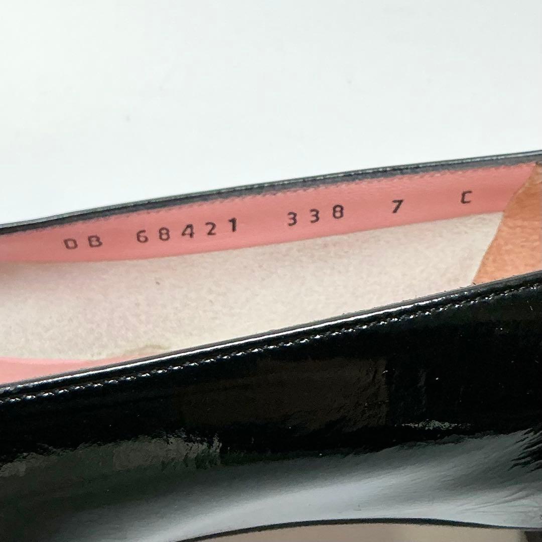 FERRAGAMO 　パンプス　ヴァラリボン　パテントレザー　ブラック　7