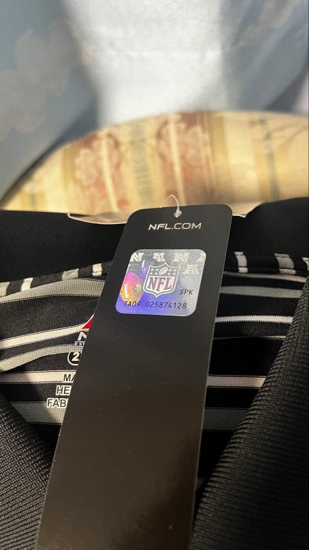 NFL Majestic ストライプポロシャツ 2XL