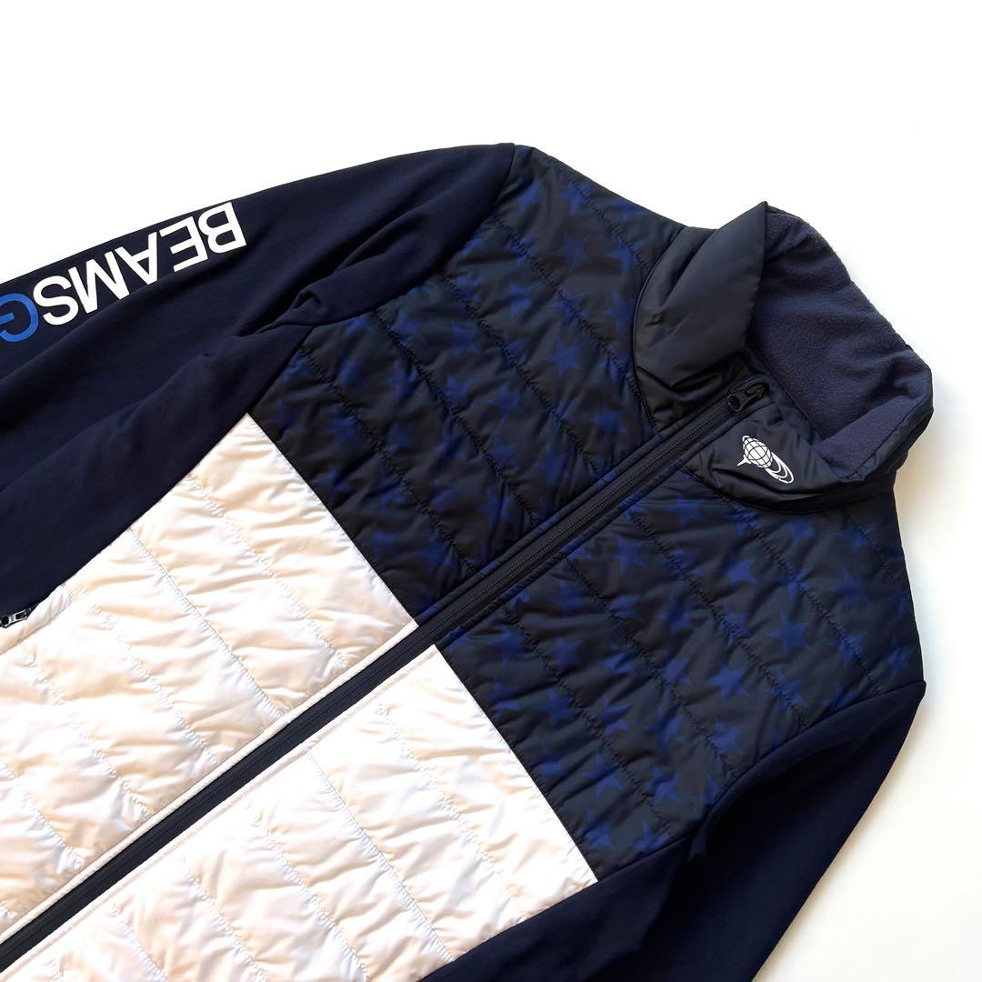 BEAMS GOLF ビームスゴルフ　星柄　ダウンジャケット　メンズ　中綿　M