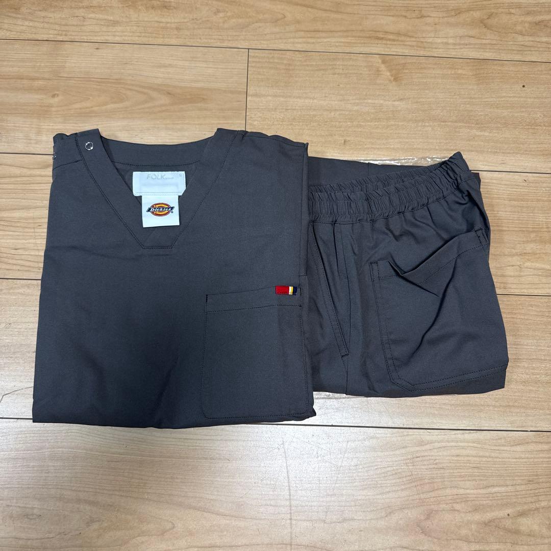 Dickies スクラブシャツ パンツ　上下セットSサイズ グレー