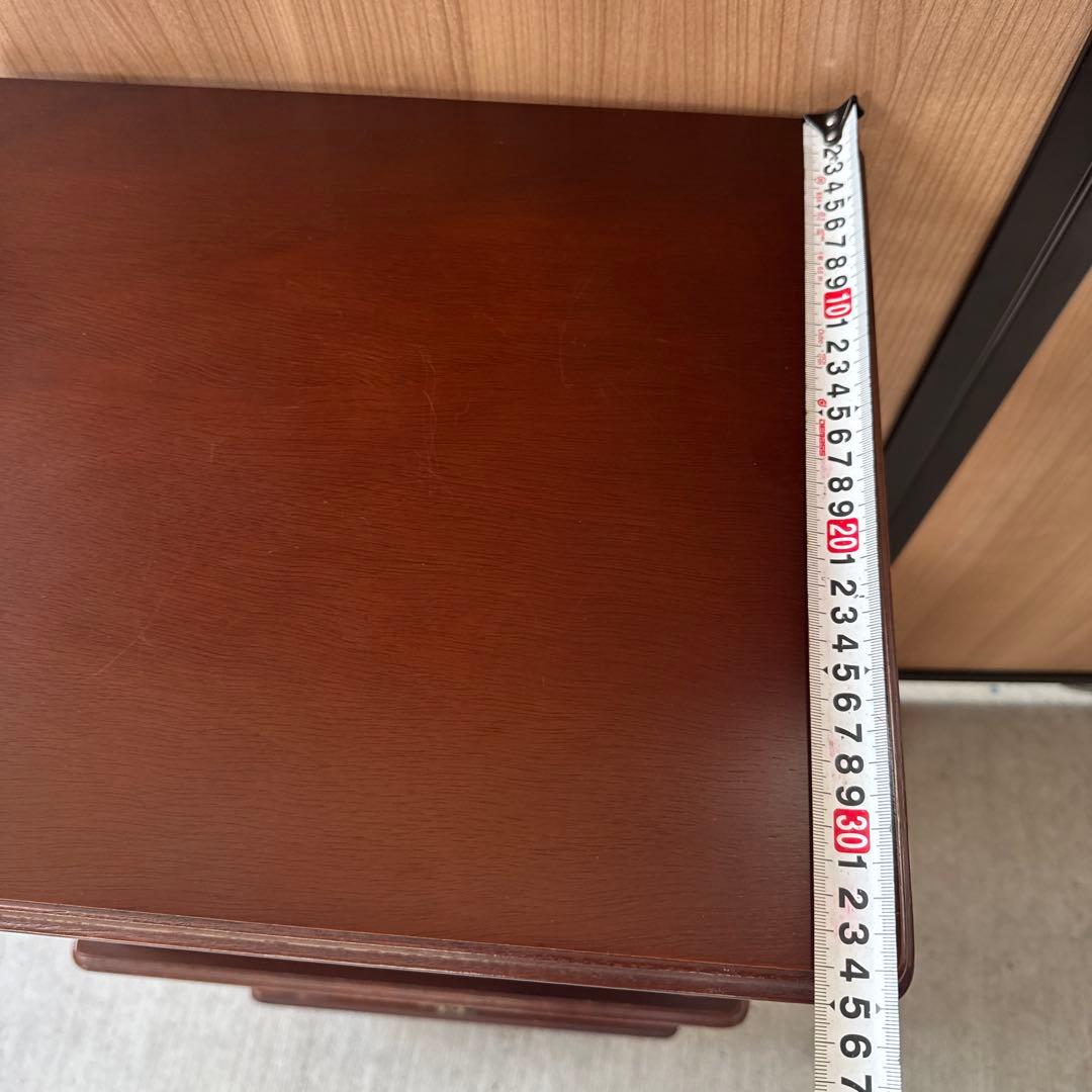 (37) AYANO CRAFT 綾野製作所 木製 キャビネット 電話台 レトロ