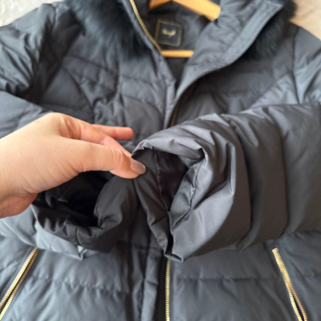swingle スウィングル ロング ダウンコート 黒 M