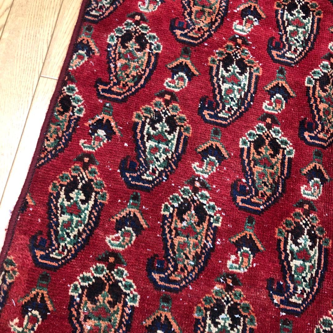 ペルシャ絨毯 ヴィンテージラグ 143×86cm 手織り オールドpersia