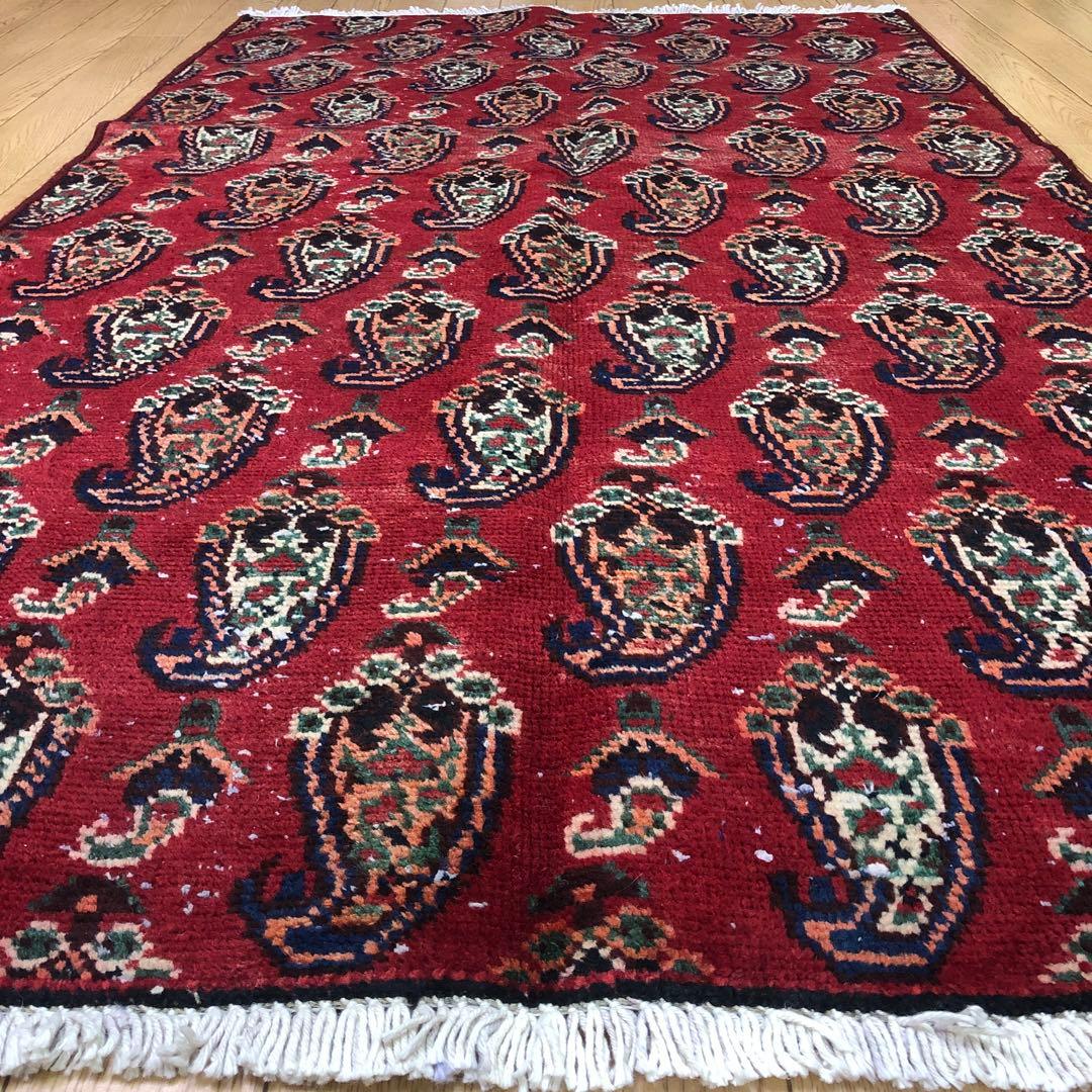 ペルシャ絨毯 ヴィンテージラグ 143×86cm 手織り オールドpersia