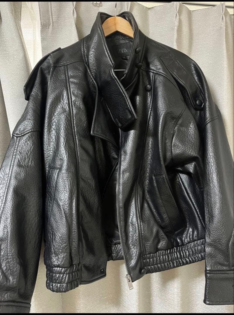 ZARA 黒 レザージャケット L