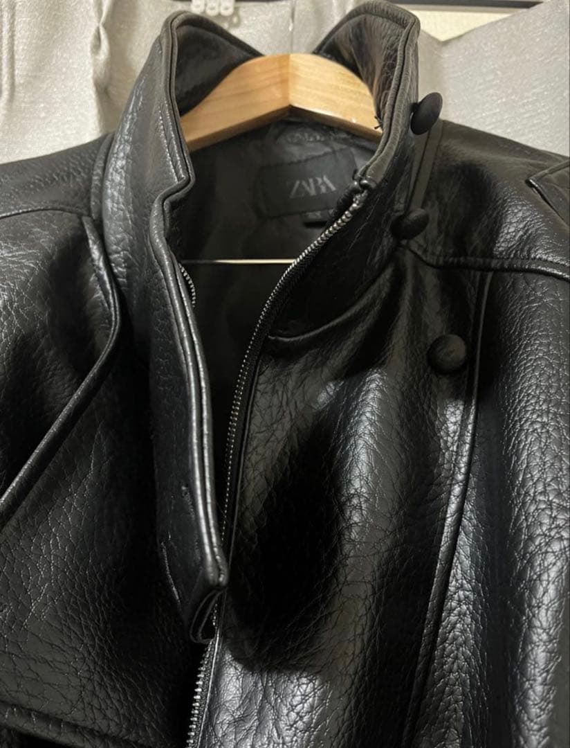 ZARA 黒 レザージャケット L