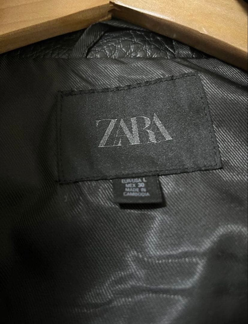 ZARA 黒 レザージャケット L