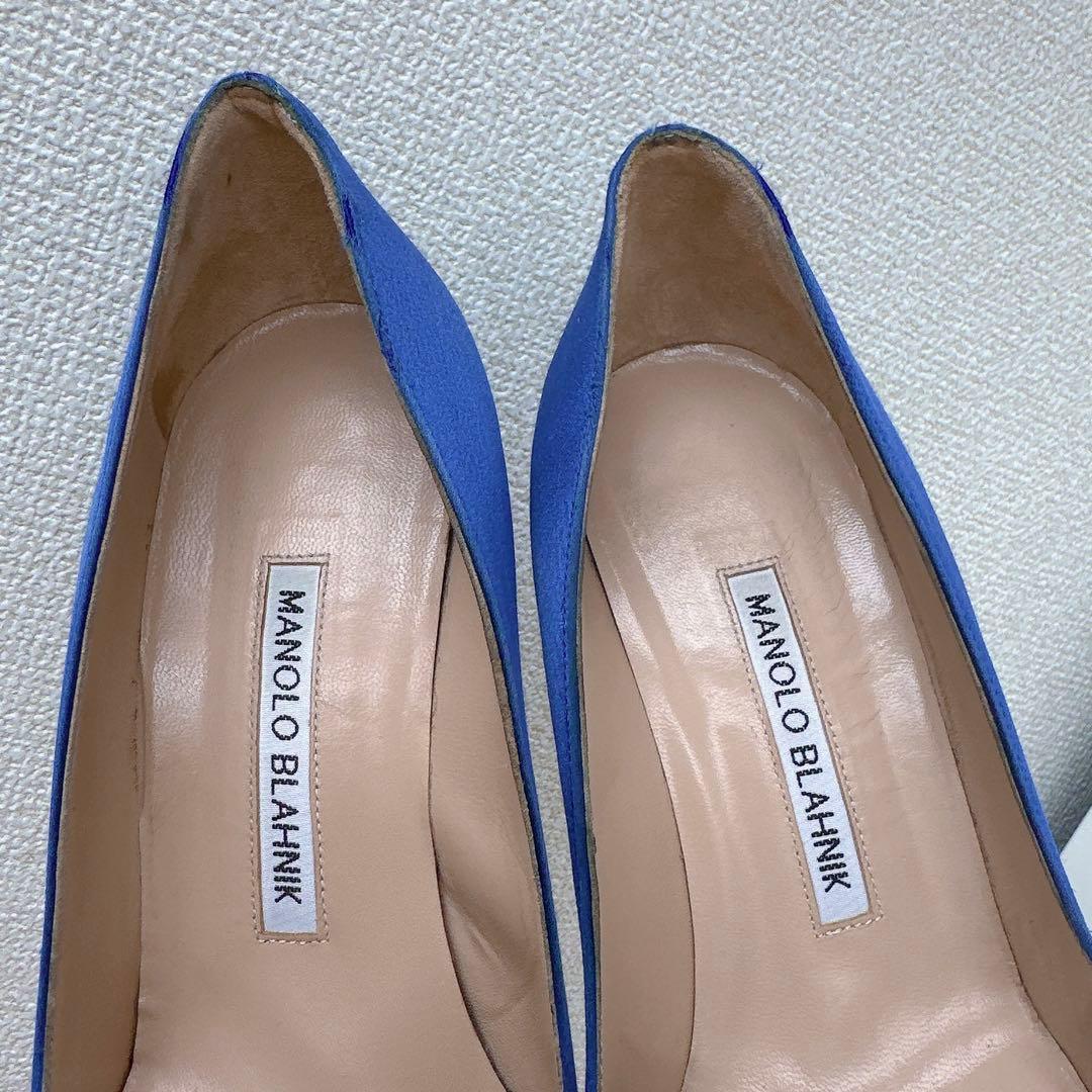 Yuk　マノロブラニク　ハンギシ　ビジューバックル　クリスタル　パンプス