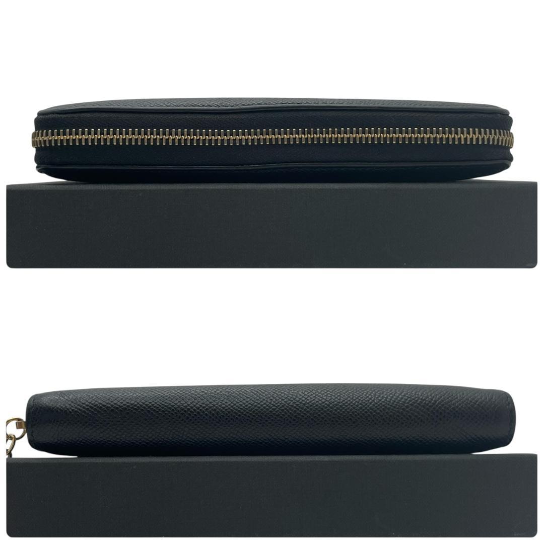 【美品】 BVLGARI ブルガリ 長財布 ビーゼロワン サフィアーノ ブラック