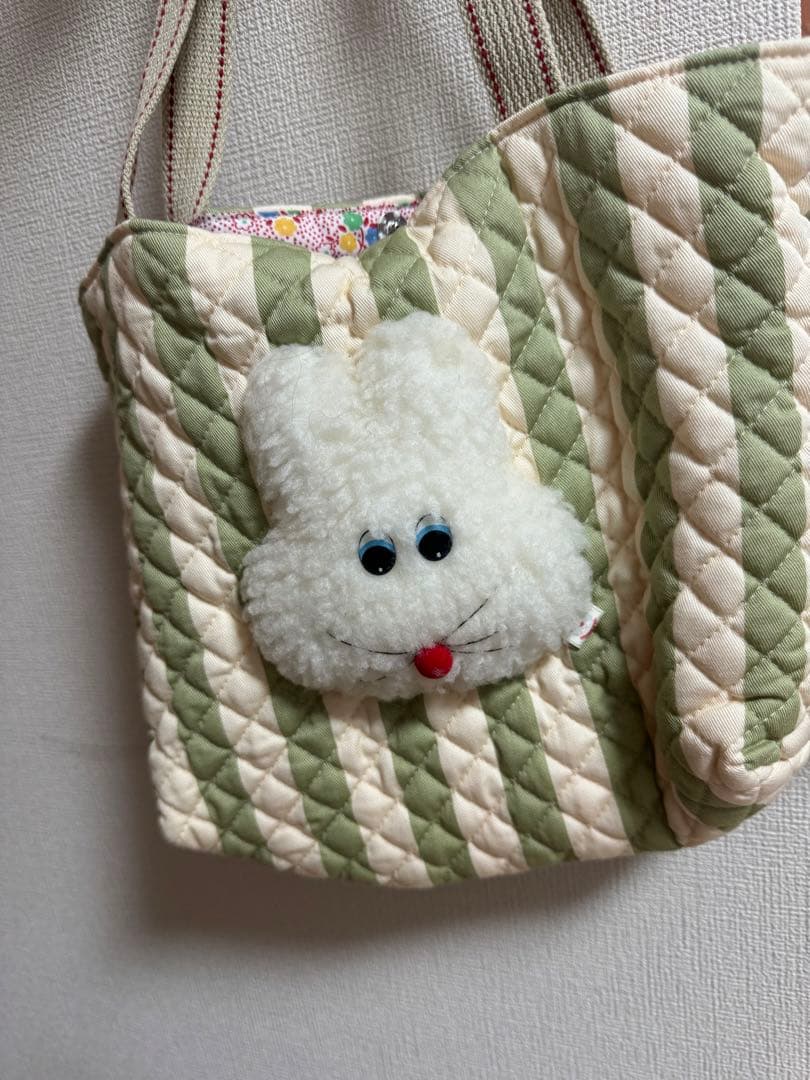 【超貴重！！】むにゅ　ぬいぐるみ　キルティング　トートバッグ