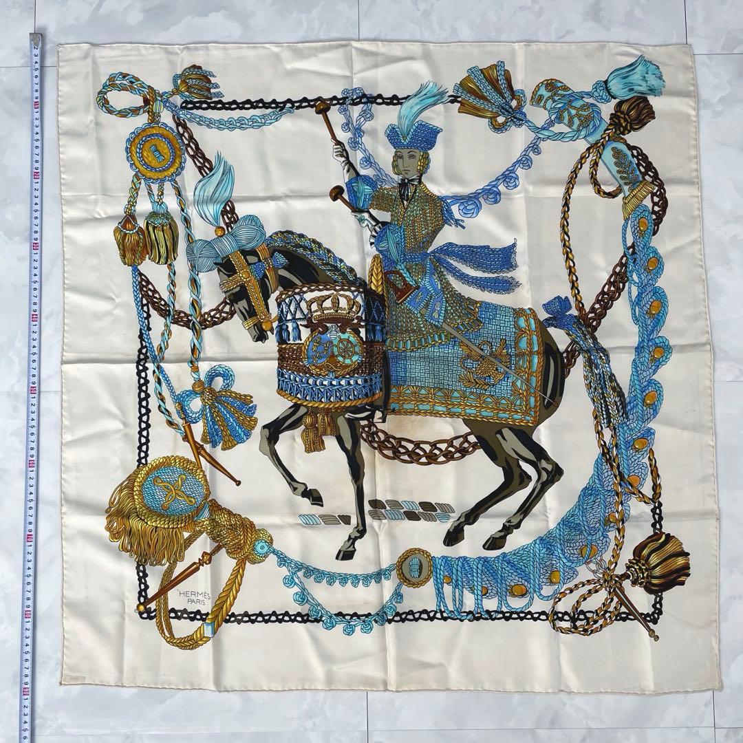 S*.様 HERMES エルメス カレ90 スカーフ　ティンパニ奏者