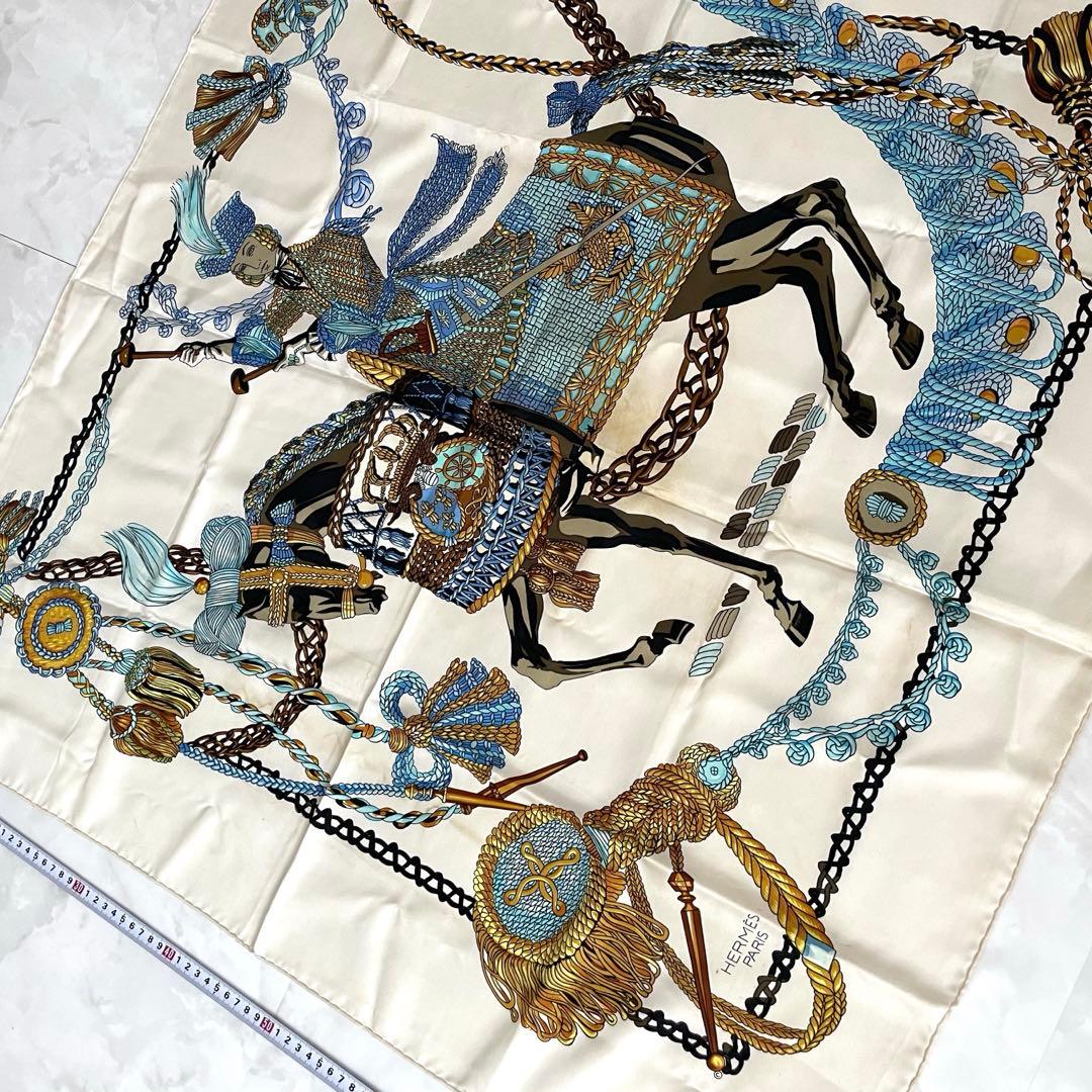 S*.様 HERMES エルメス カレ90 スカーフ　ティンパニ奏者