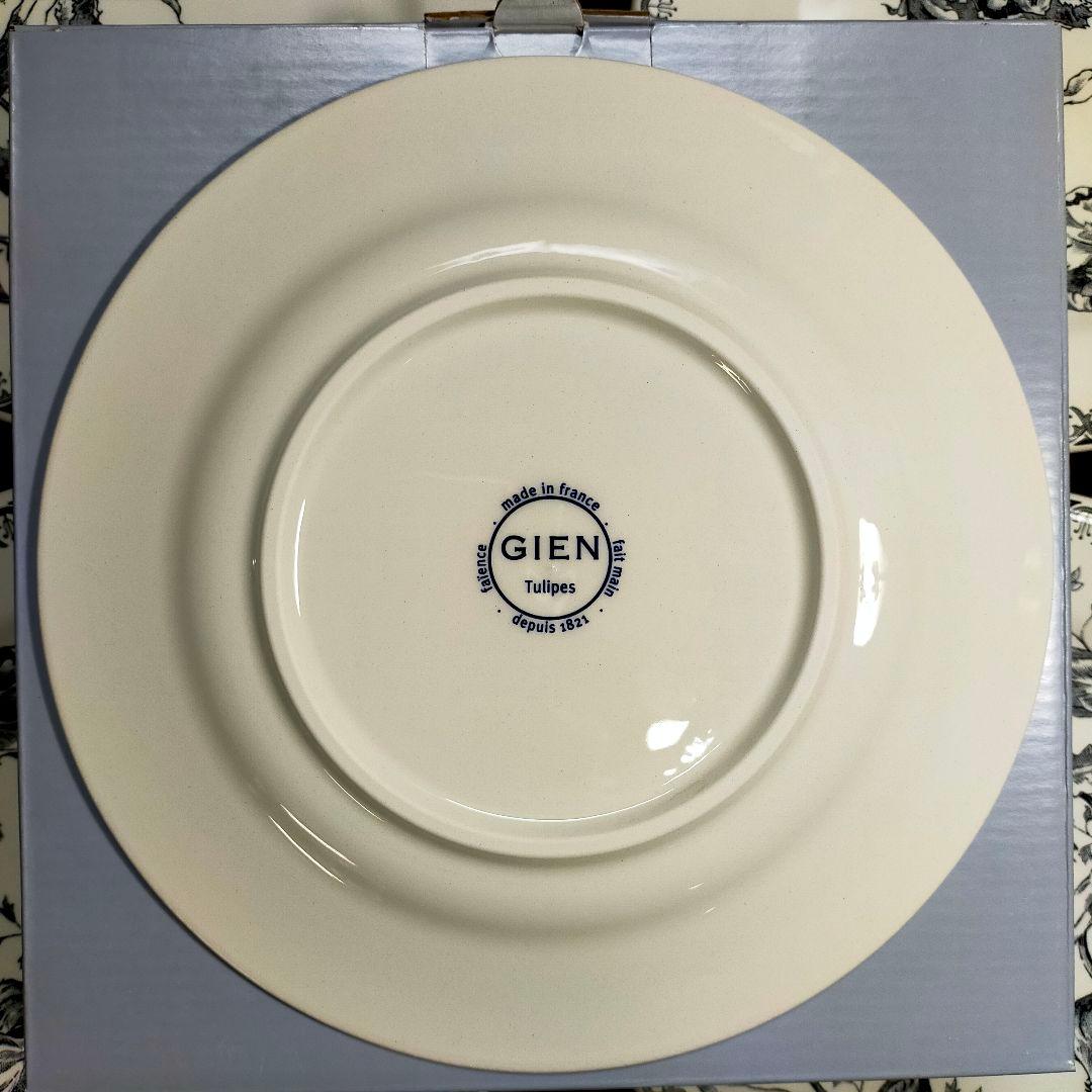 Gien tulipes noires ジアン チューリップ ノワール5枚セット