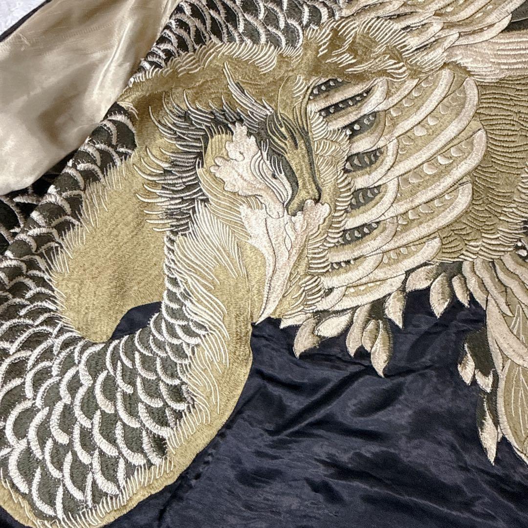 SCRIPT 花旅楽団 鳳凰 スカジャン XL 和柄 刺繍 希少モデル