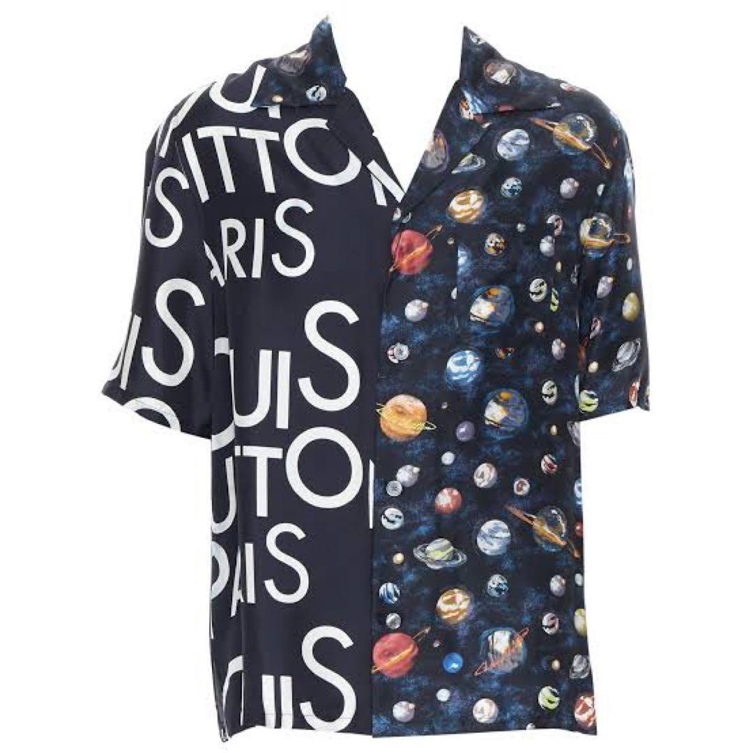LOUISVUITTON 2020 ギャラクシーシルク半袖シャツ XS