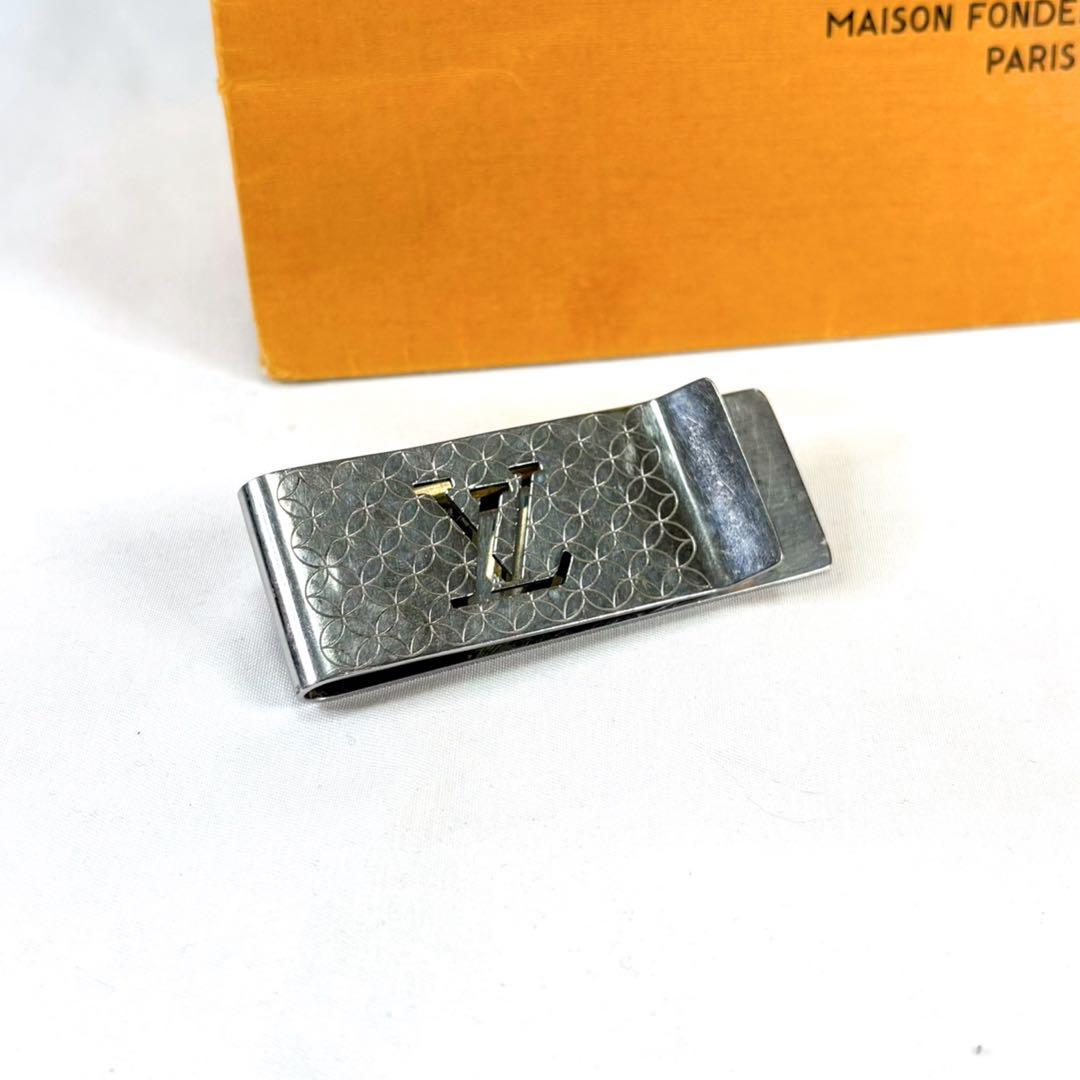 ルイヴィトン　LOUIS VUITTON マネークリップ　シャンゼリゼ　シルバー