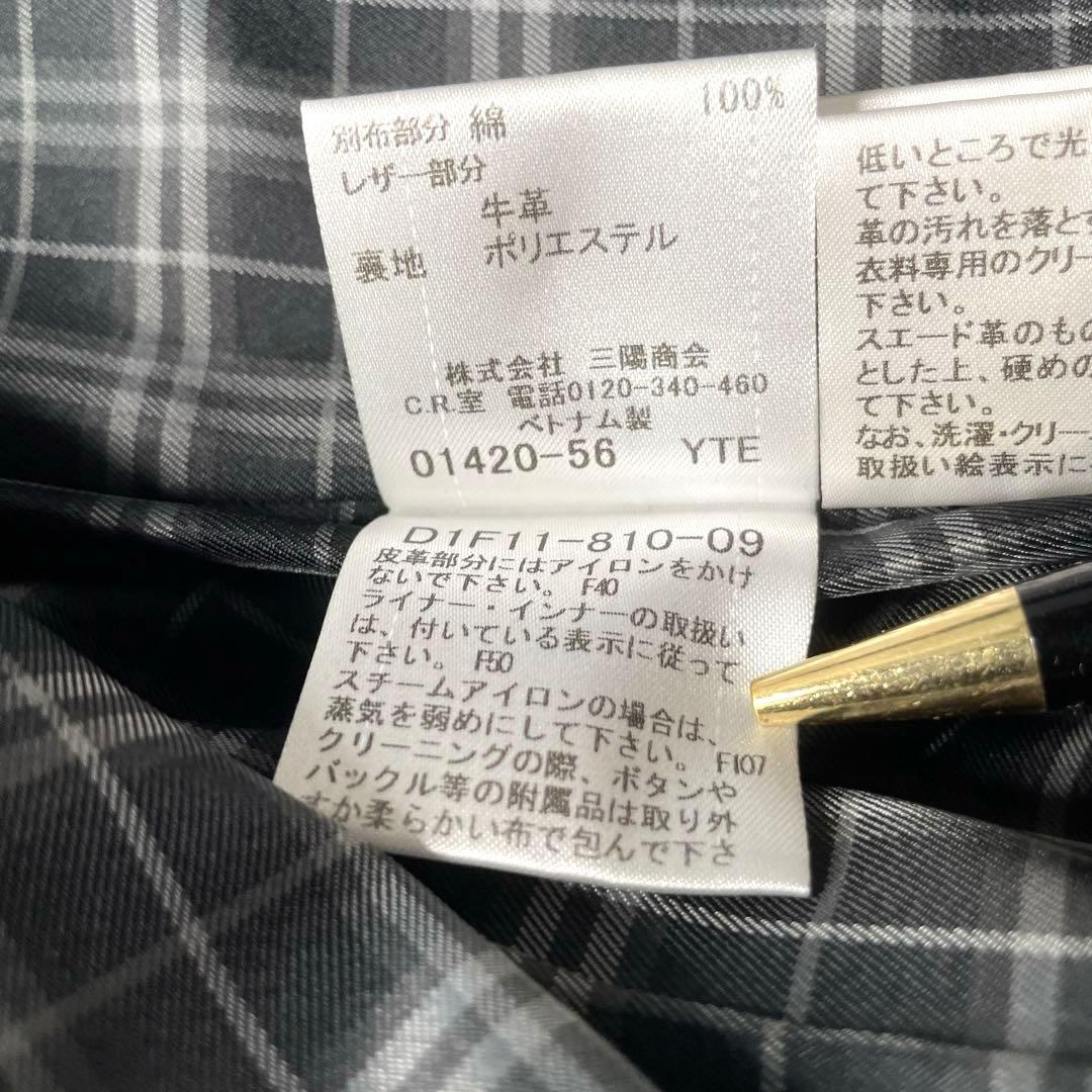 美品 バーバリーブラックレーベル トレンチコート 黒 ライナー付き