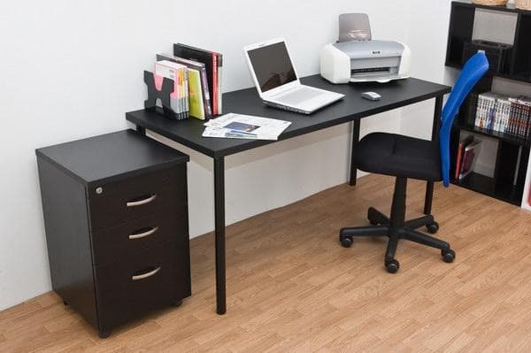 【新品・送料無料】フリーテーブル　150×60　BK/WH