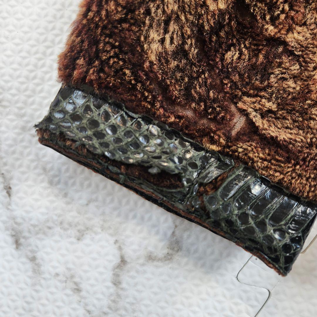 Gackt着用ブランド✨dkf グリズリージャケット リアルムートン 蛇革