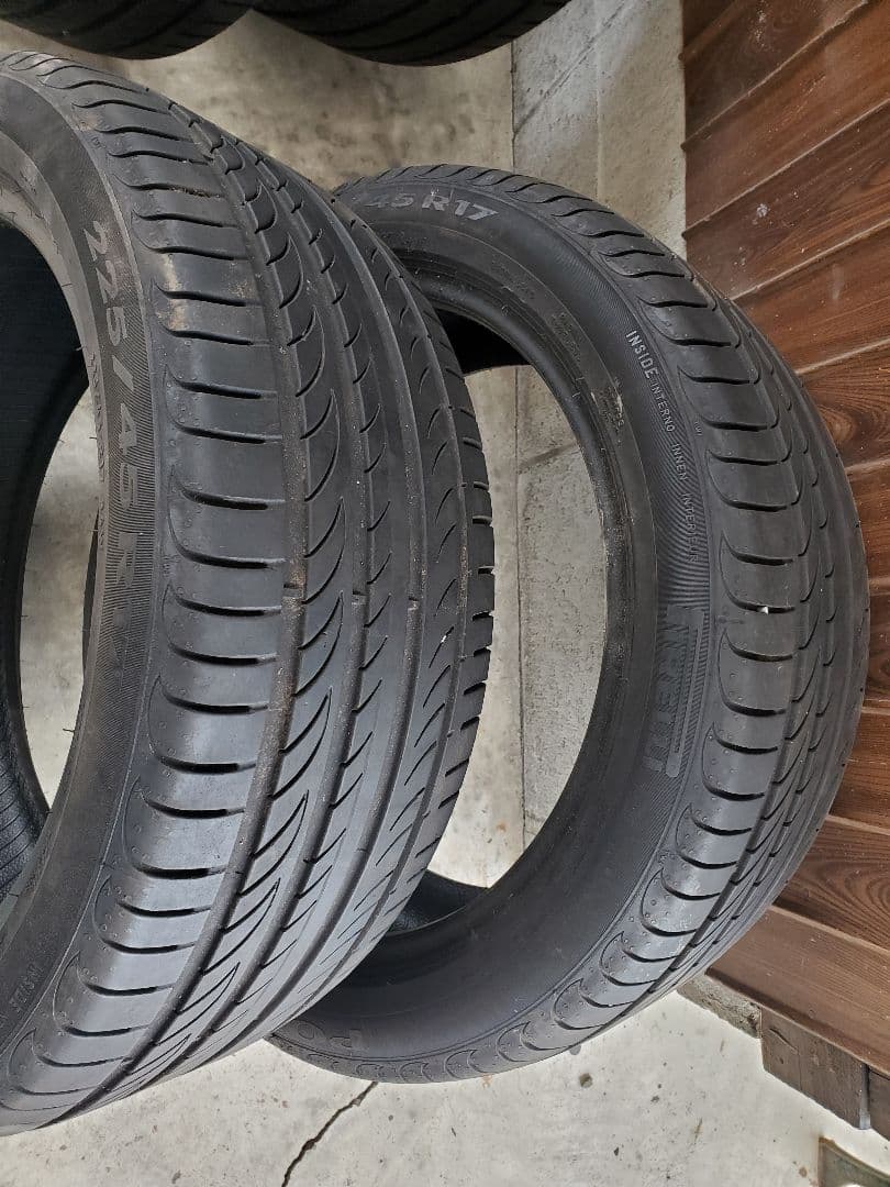 送料込み　2023年製造　バリ山　ピレリ　225/45r17 2本セット