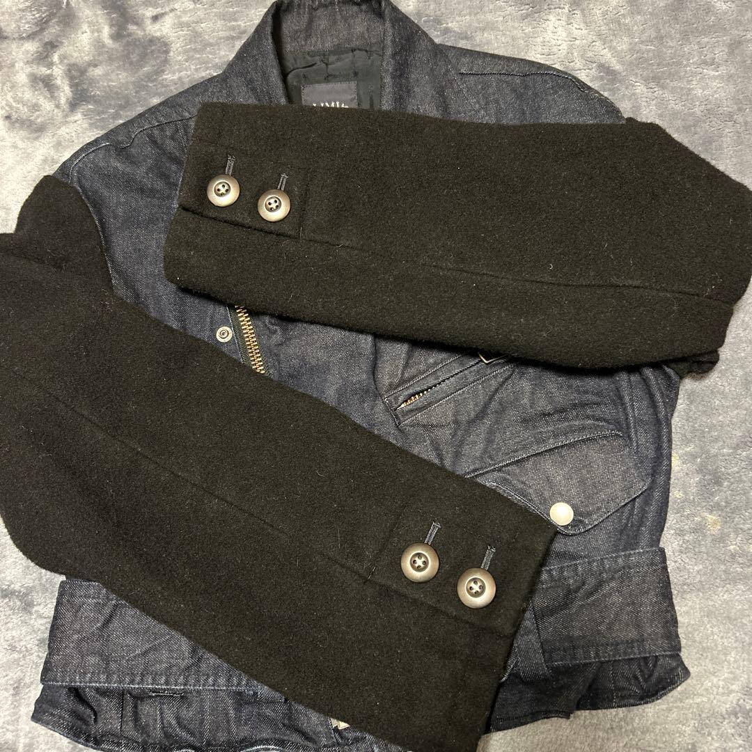 LIMI feuリミフゥ　 デニムライダースジャケット