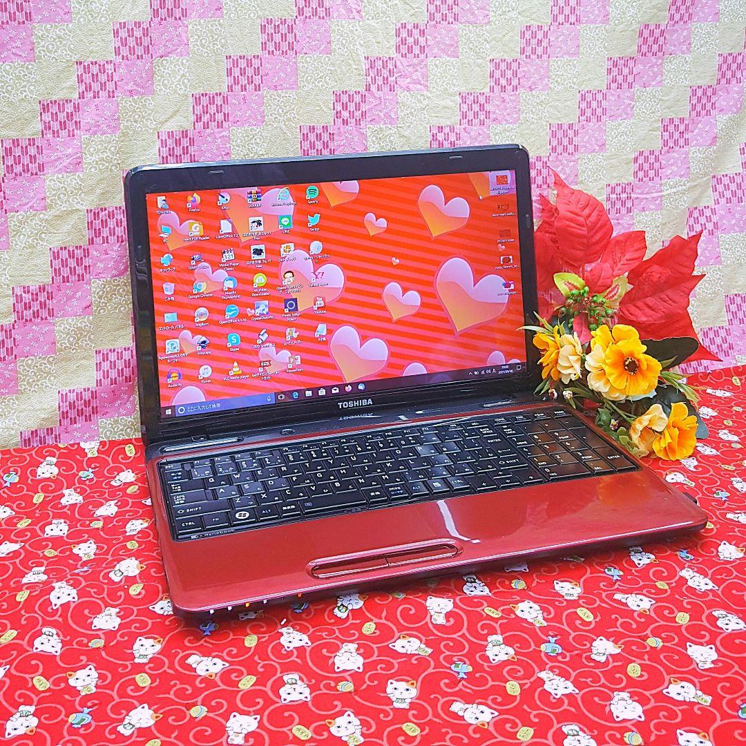 最新Win11搭載♥東芝♥2世代Corei5搭載♥レッド色東芝♥動画編集