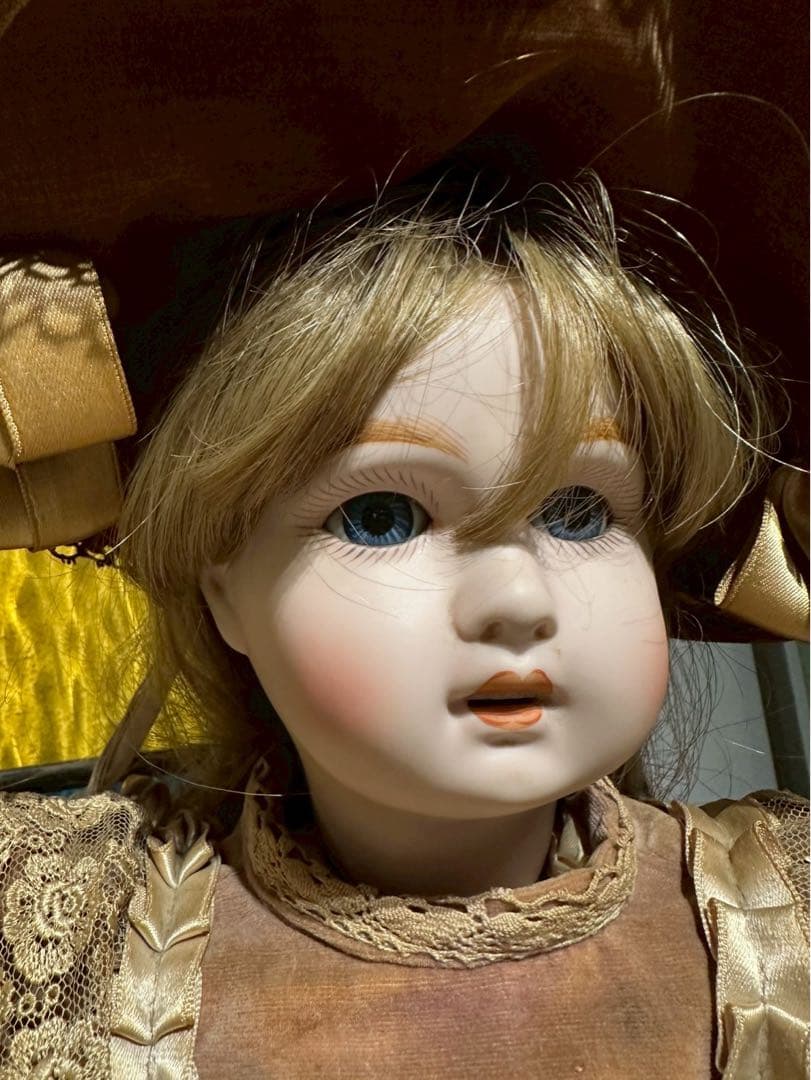 お*た様 ジュモー ビスクドール アンティーク インテリア 人形 陶器人形 ビン