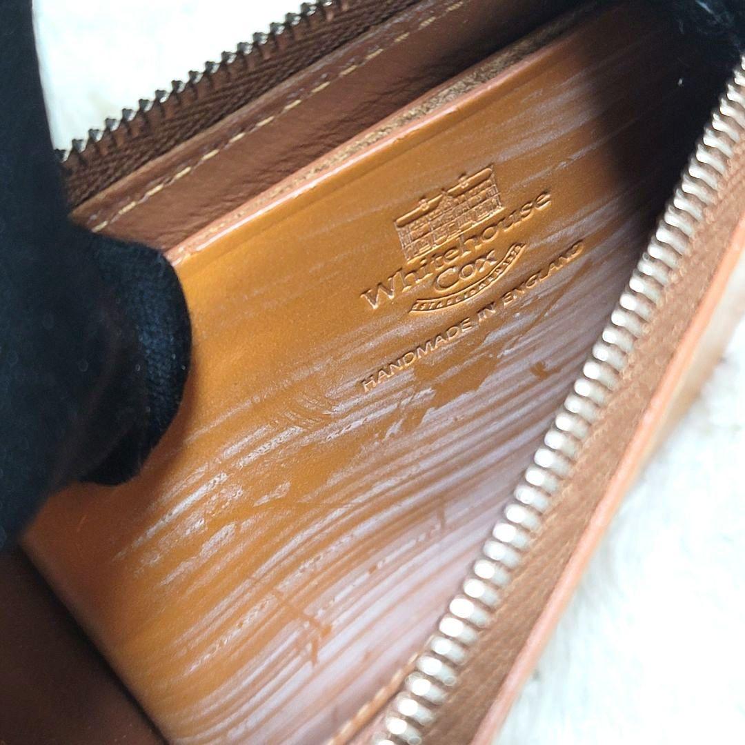 新品 Whitehouse Cox ブライドルレザー L字ファスナー ミニ財布