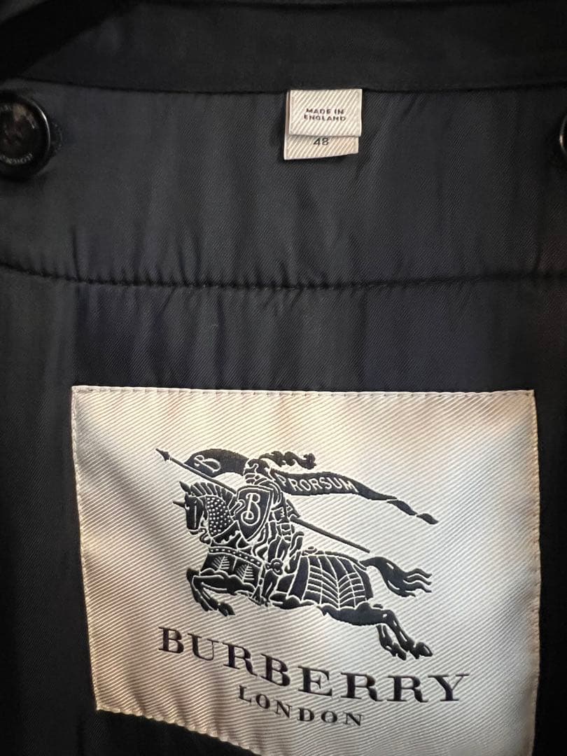 BURBERRY バーバリープローサム　ブラック トレンチコート　48R