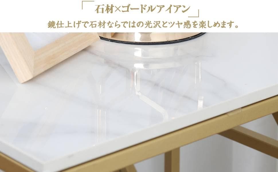 コンパクトベッドサイドテーブル 40x40x58cm