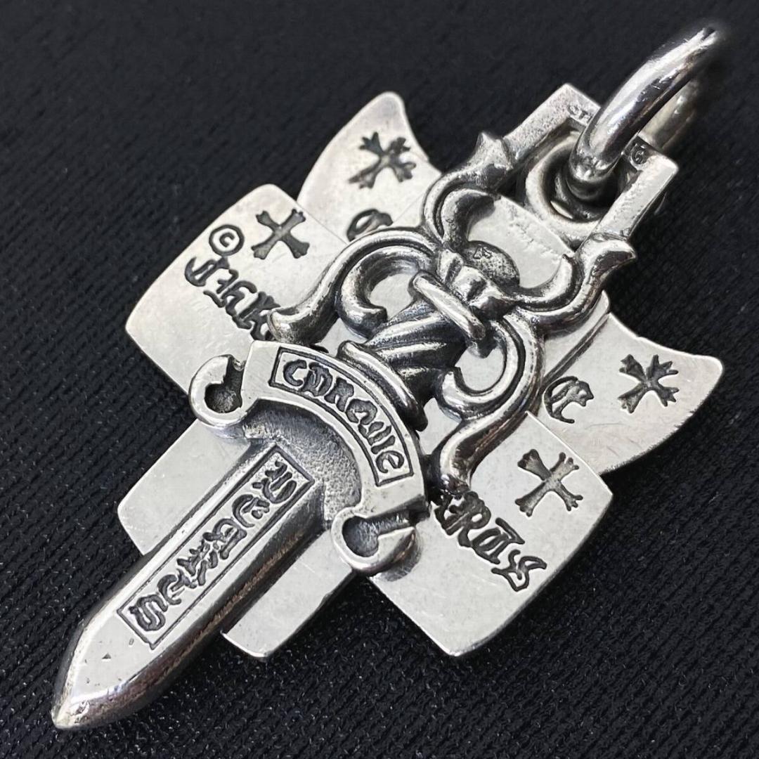 CHROME HEARTS シルバー 925 3トリンケッツ ペンダント