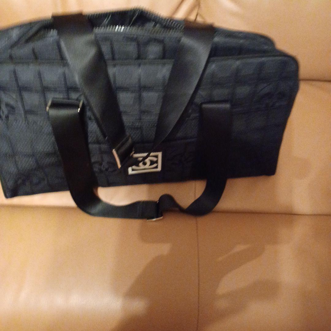 レインCHANEL ボストンバッグ ブラックノベルティ