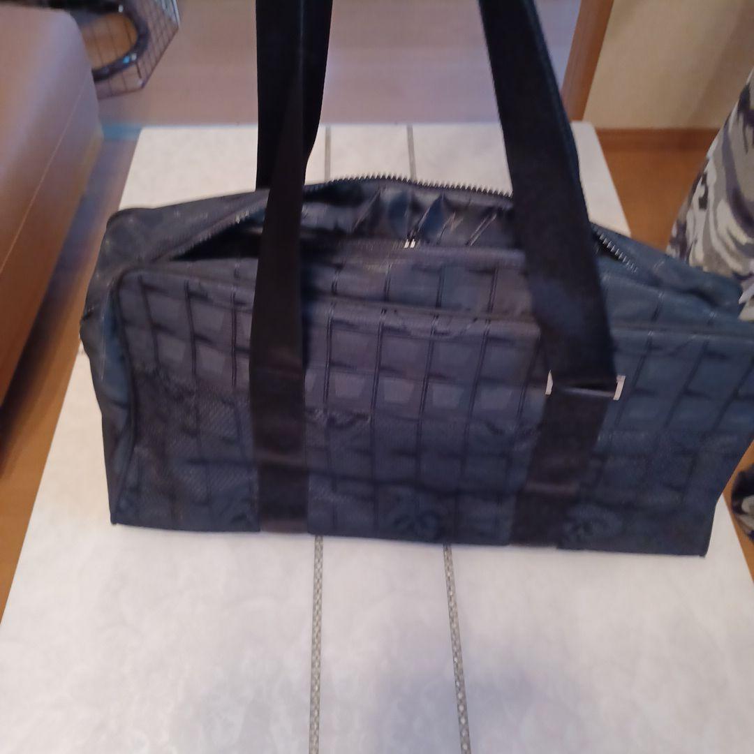 レインCHANEL ボストンバッグ ブラックノベルティ
