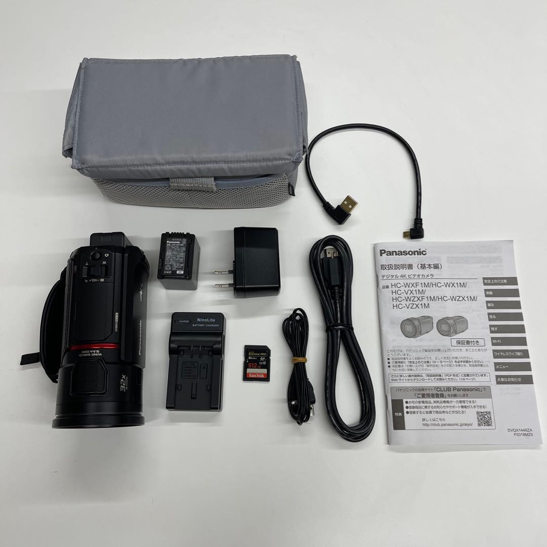 【値下げしました】パナソニック HC-WX1M デジタル4Kビデオカメラ+付属品