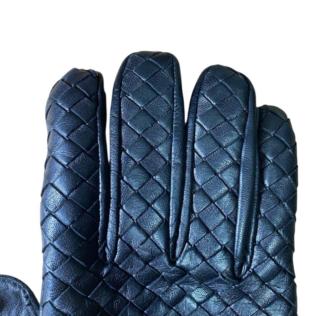 美品✨BOTTEGA BENETA イントレチャートレザーグローブ　箱付き