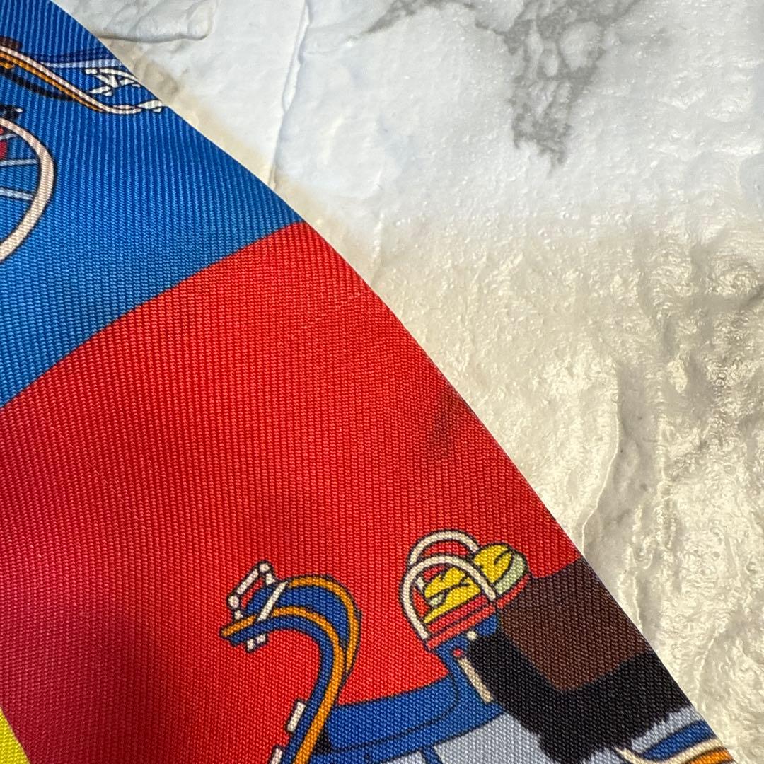 差し色✨エルメス　ツイリー　マルチカラー　美品