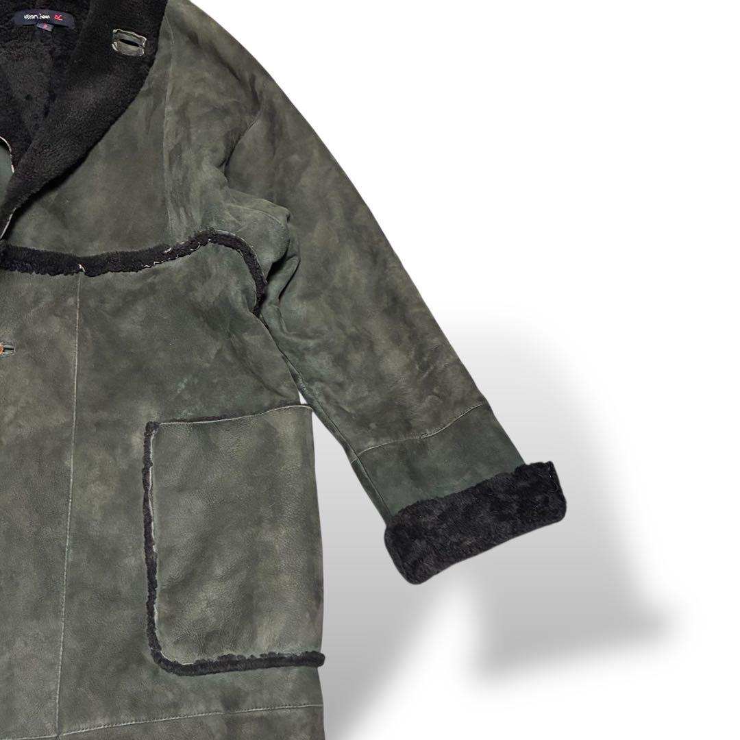 ジャケット・アウター rare 45rpm mouton coat long darkgreen