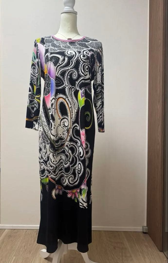 美品　LEONARD レオナール ロングワンピース LL