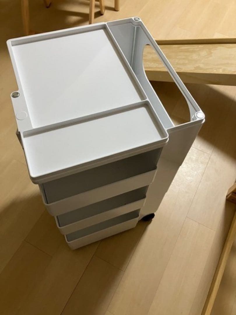 正規品　B-Line ビーライン ボビーワゴン 白　ホワイト3ステップ 5トレイ
